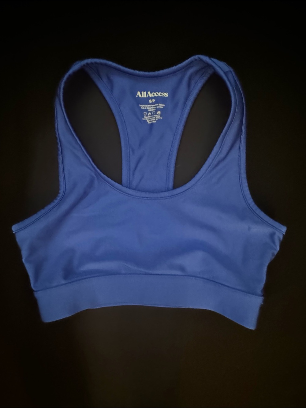 ALL ACCESS Royal Blue Racerback Sports Bra